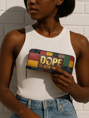 Dope Black Queen Slimline Zippy Wallet QR0TV271