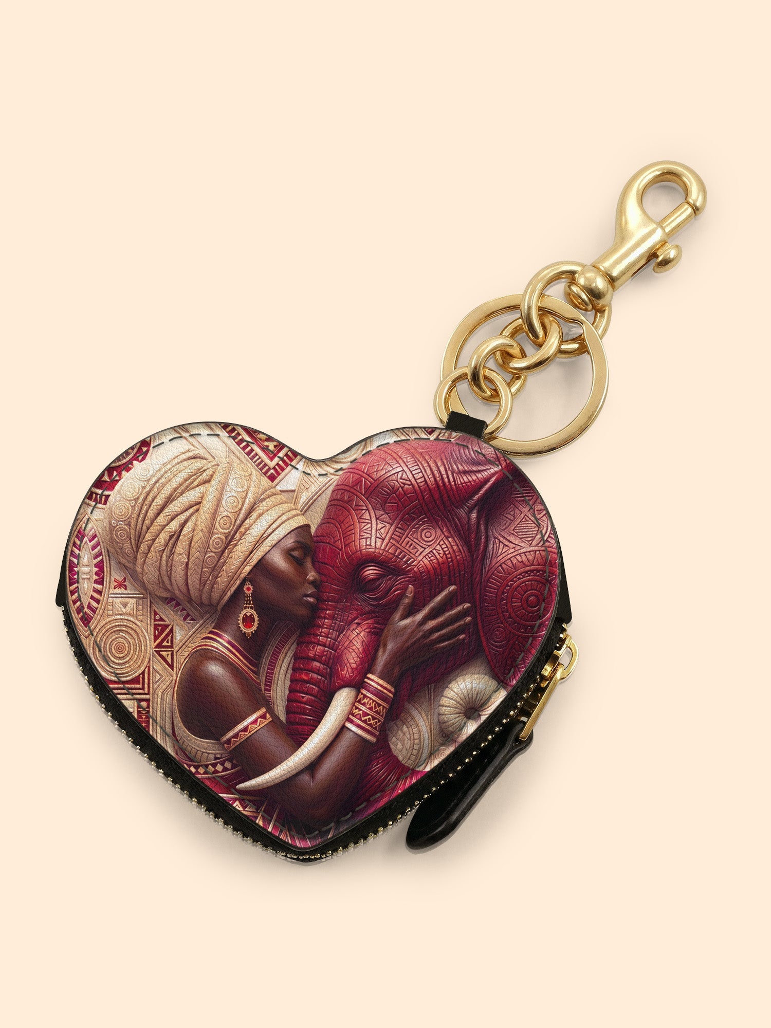 🎁 Walk in Strength Heart Coin Pouch Bag Charm QR0XD300 (100% off)