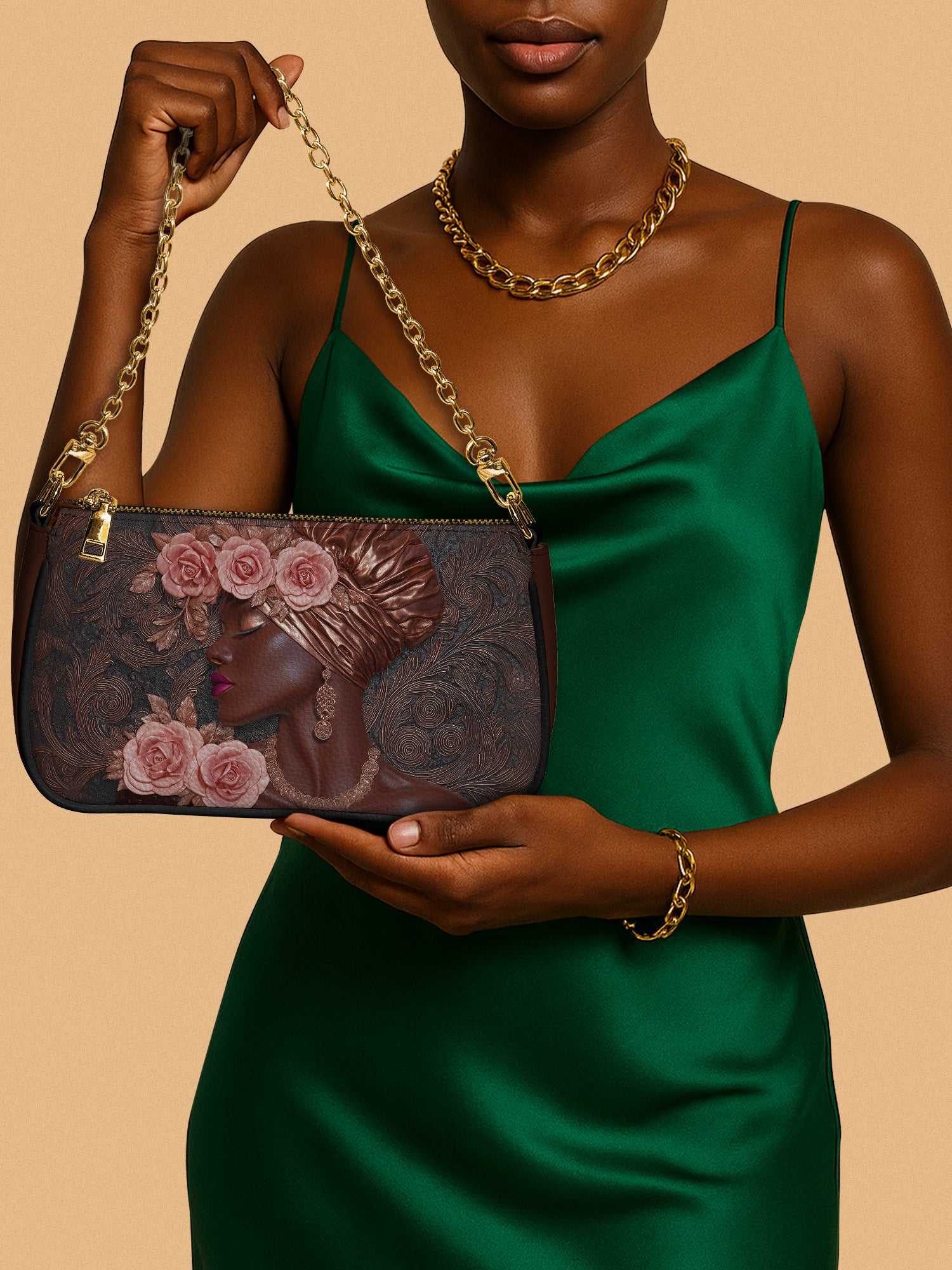 African Allure Classic Zip Pochette QR0XD541
