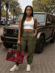 Dust Crowned Beauty Premium Leather Handbag QR0TD488