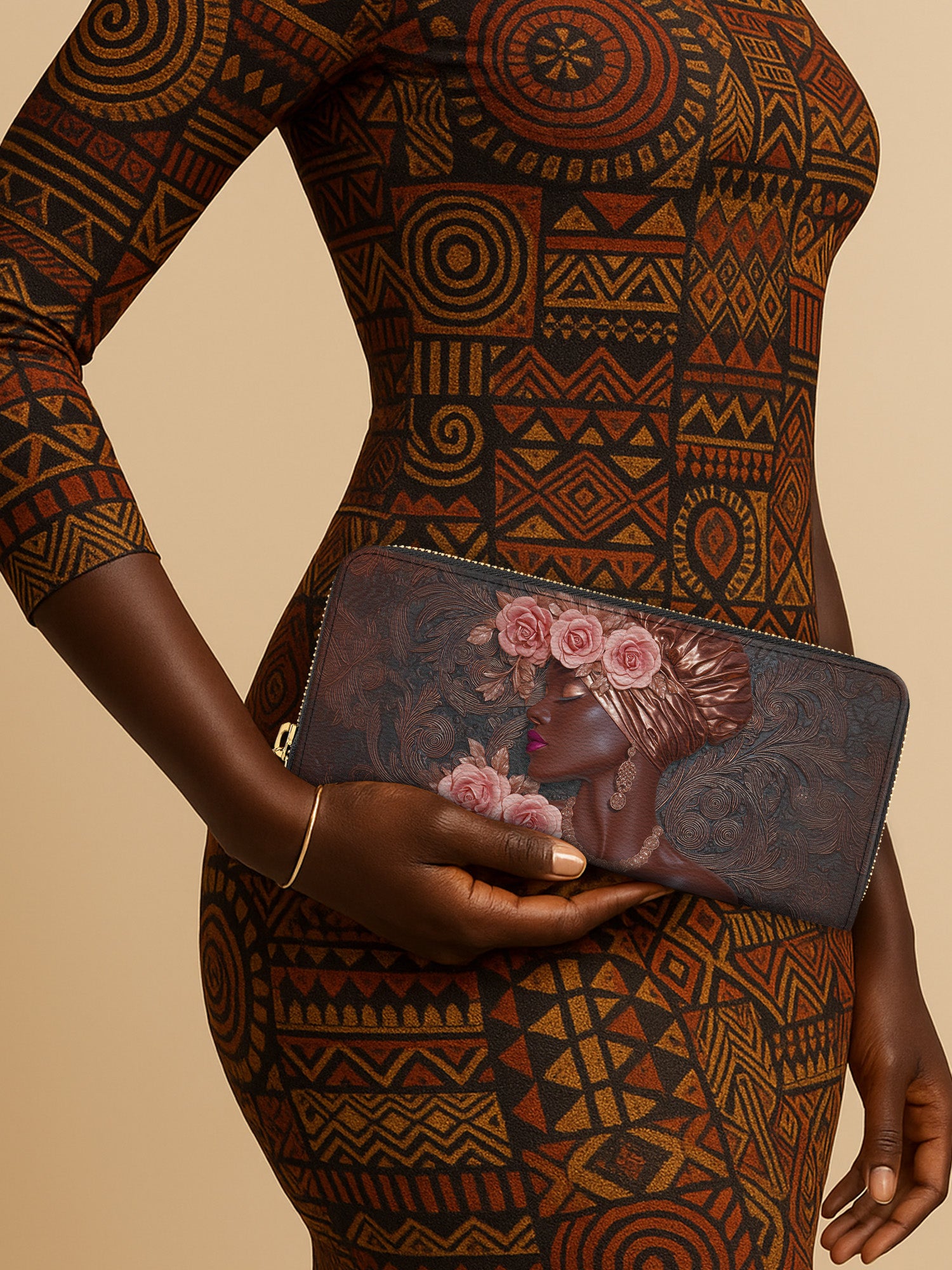 African Allure Slimline Zippy Wallet QR0XD551