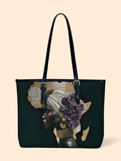 African Bloom Leather Bucket Bag QR0XD725
