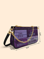 Purple Affirmations Classic Zip Pochette QR0XD1048