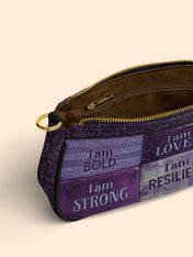 Purple Affirmations Classic Zip Pochette QR0XD1048