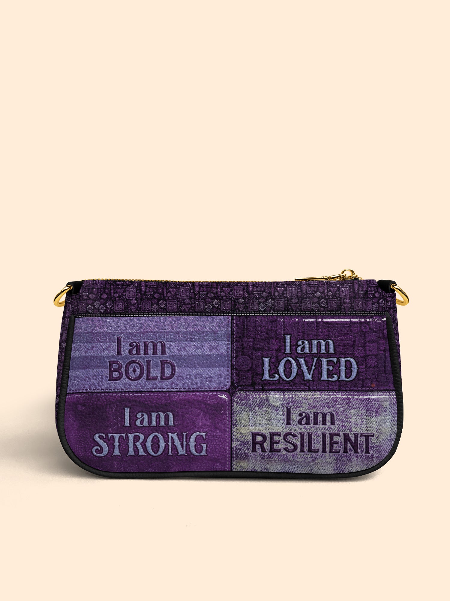 Purple Affirmations Classic Zip Pochette QR0XD1048