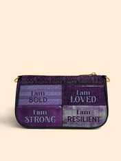 Purple Affirmations Classic Zip Pochette QR0XD1048