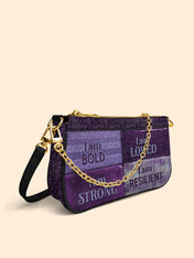 Purple Affirmations Classic Zip Pochette QR0XD1048