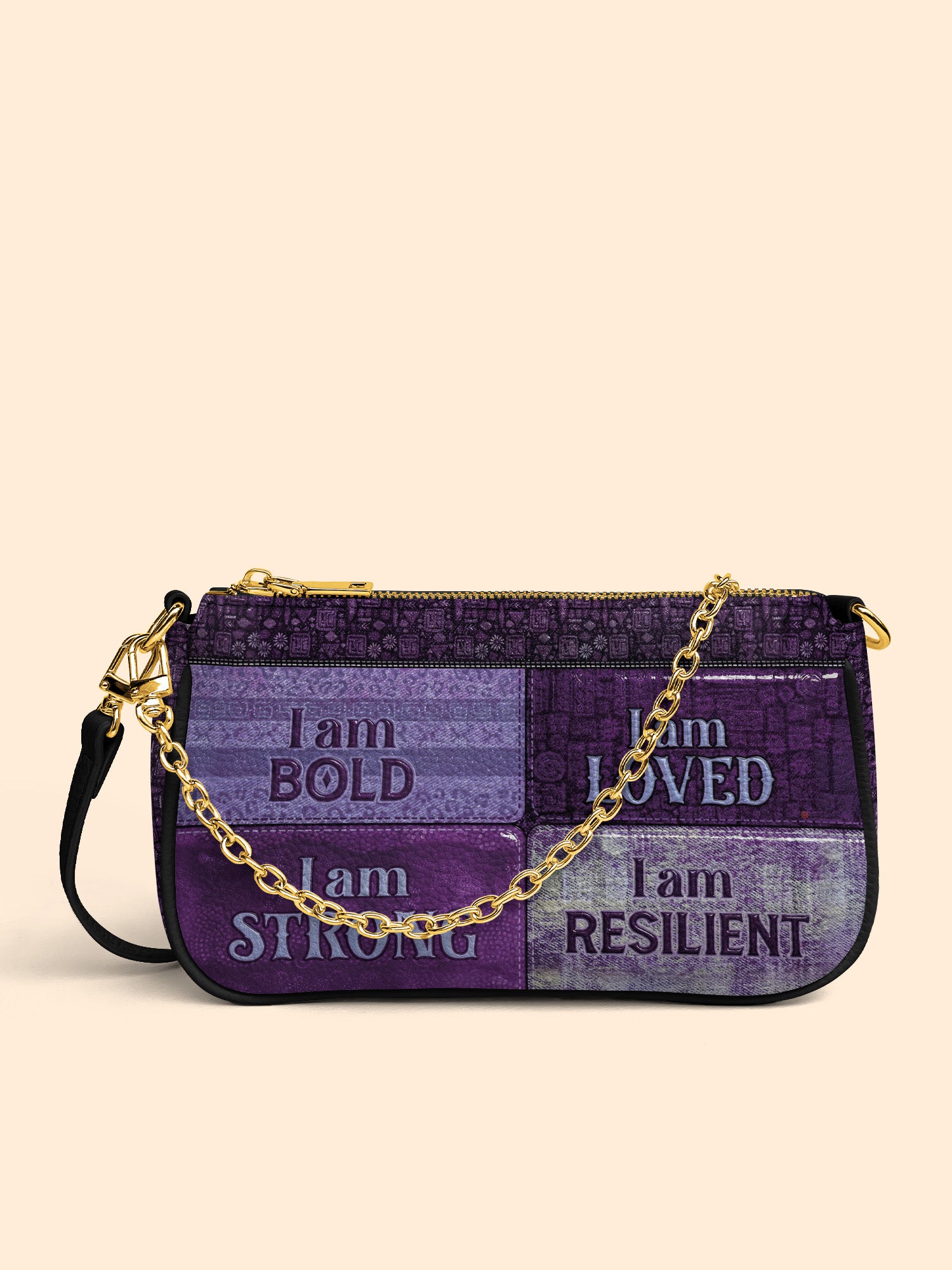 Purple Affirmations Classic Zip Pochette QR0XD1048