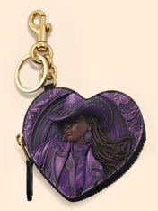 Bronze Horizon Heart Coin Pouch Bag Charm QR0TD458