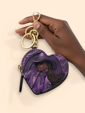 Bronze Horizon Heart Coin Pouch Bag Charm QR0TD458
