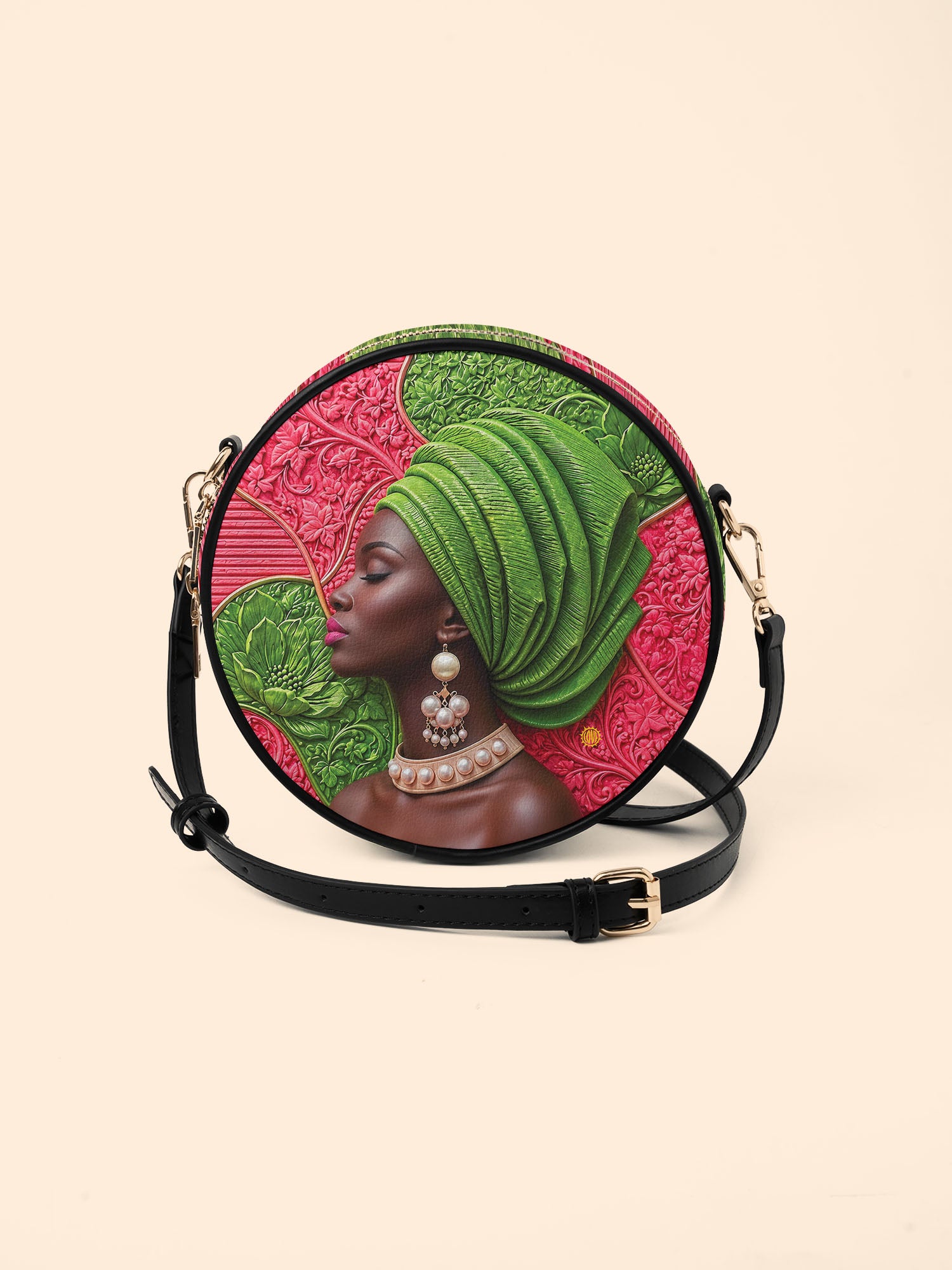 Divine Green Circle Crossbody Bag QR0TD705