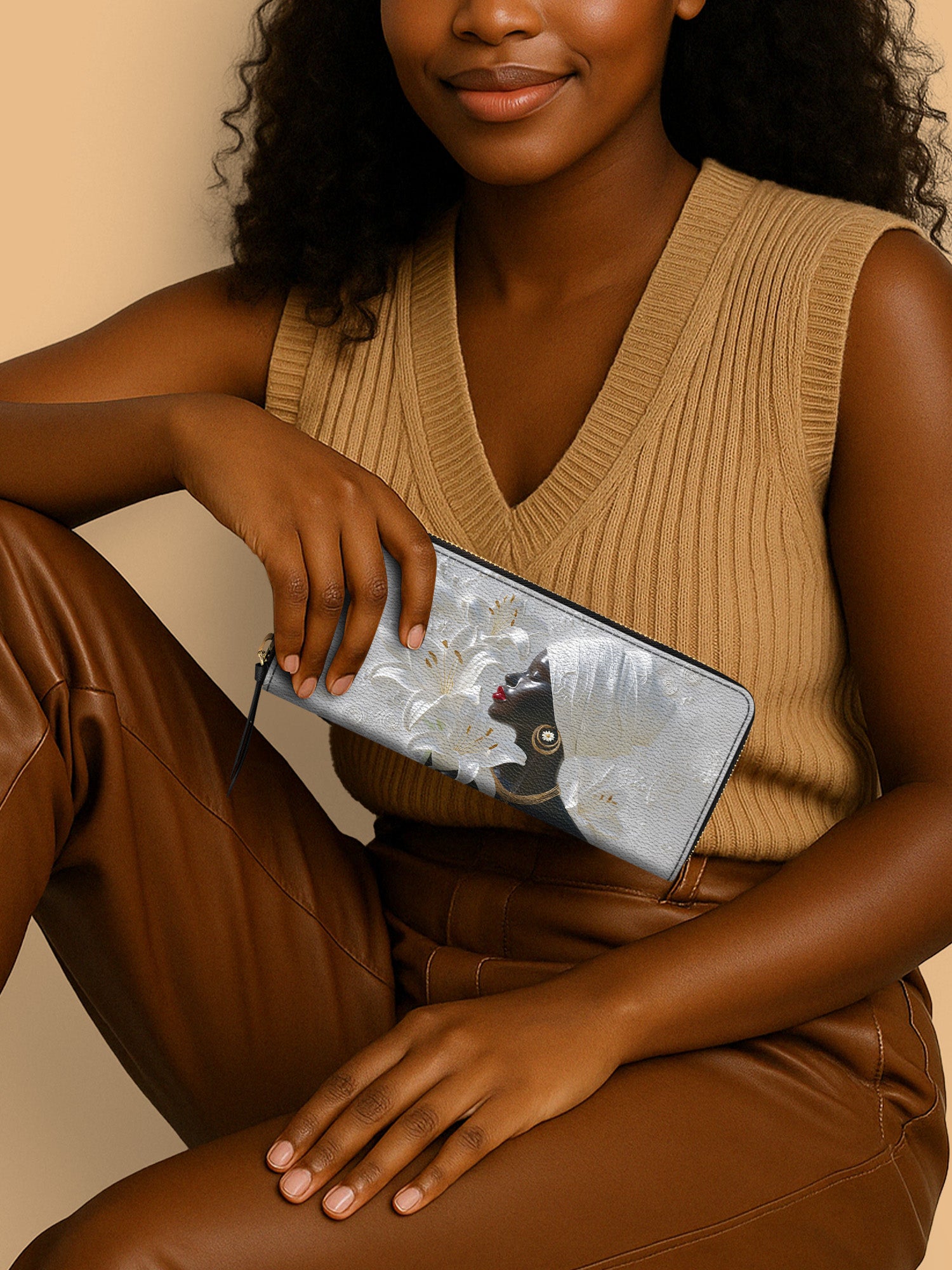 African Aureole Slimline Zippy Wallet QR0XD552