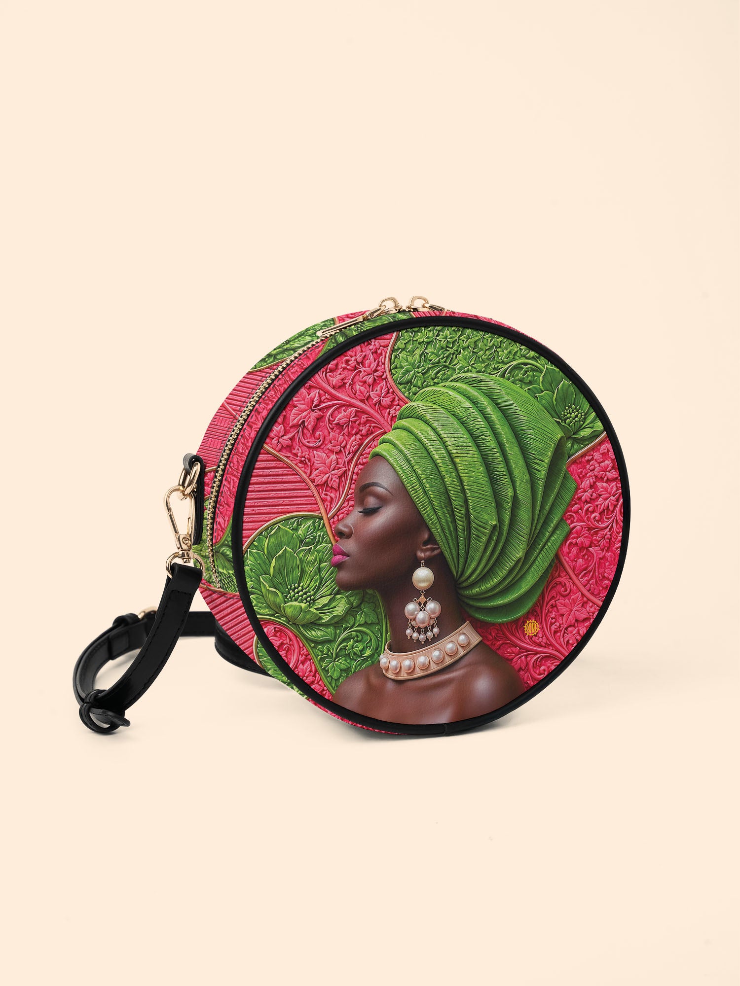 Divine Green Circle Crossbody Bag QR0TD705