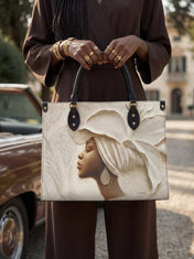 Ivory Blossom Premium Leather Handbag QR0TV067