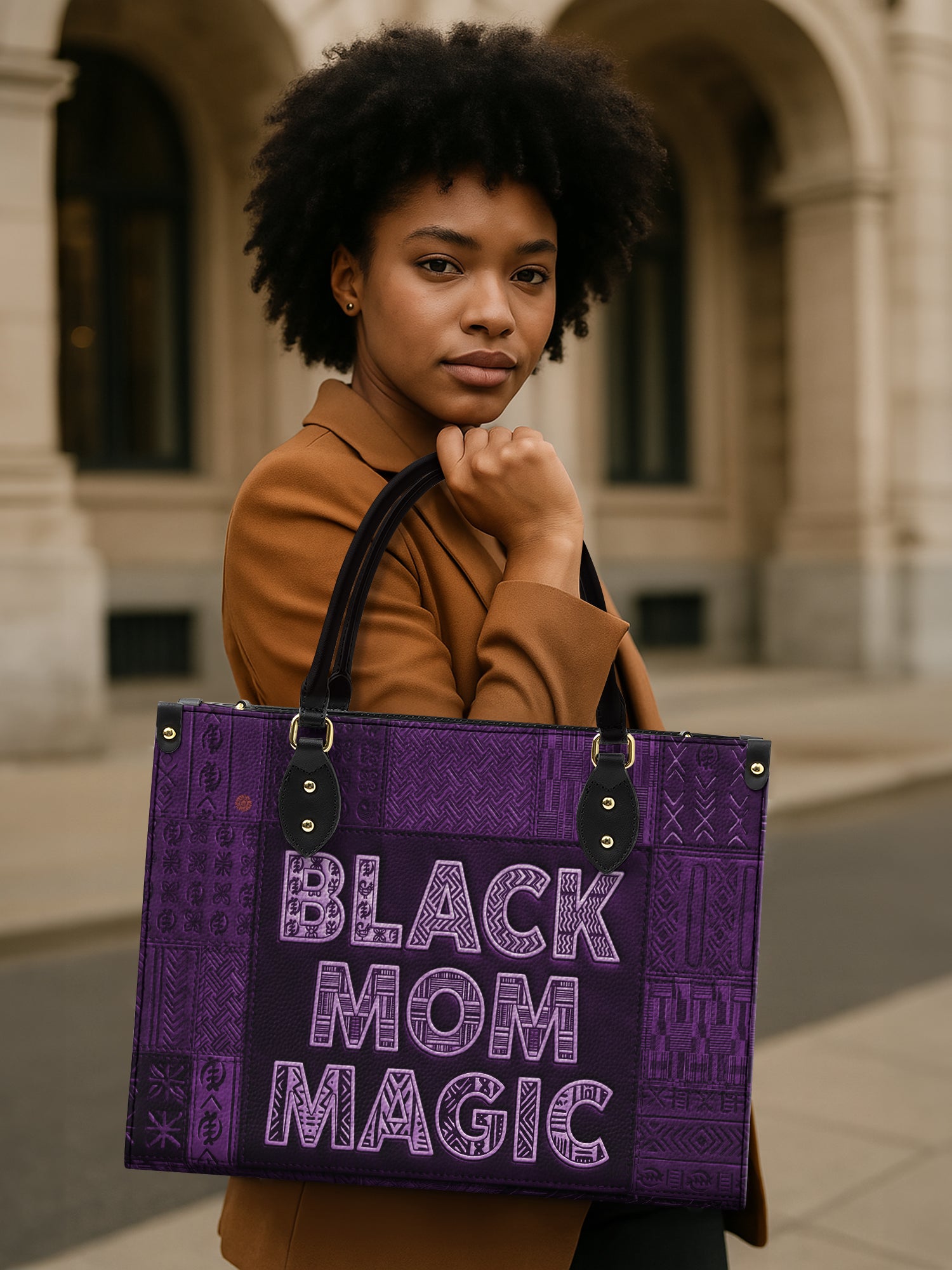 Magic Mama Amethyst Premium Leather Handbag QR0TD662