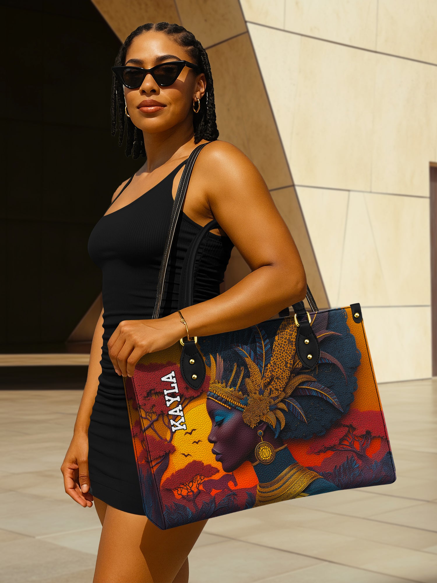African Aspirations Premium Leather Handbag