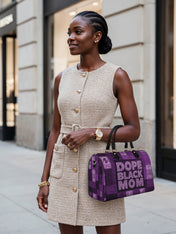 Dope Mom Leather Boston Bag QR0TD660