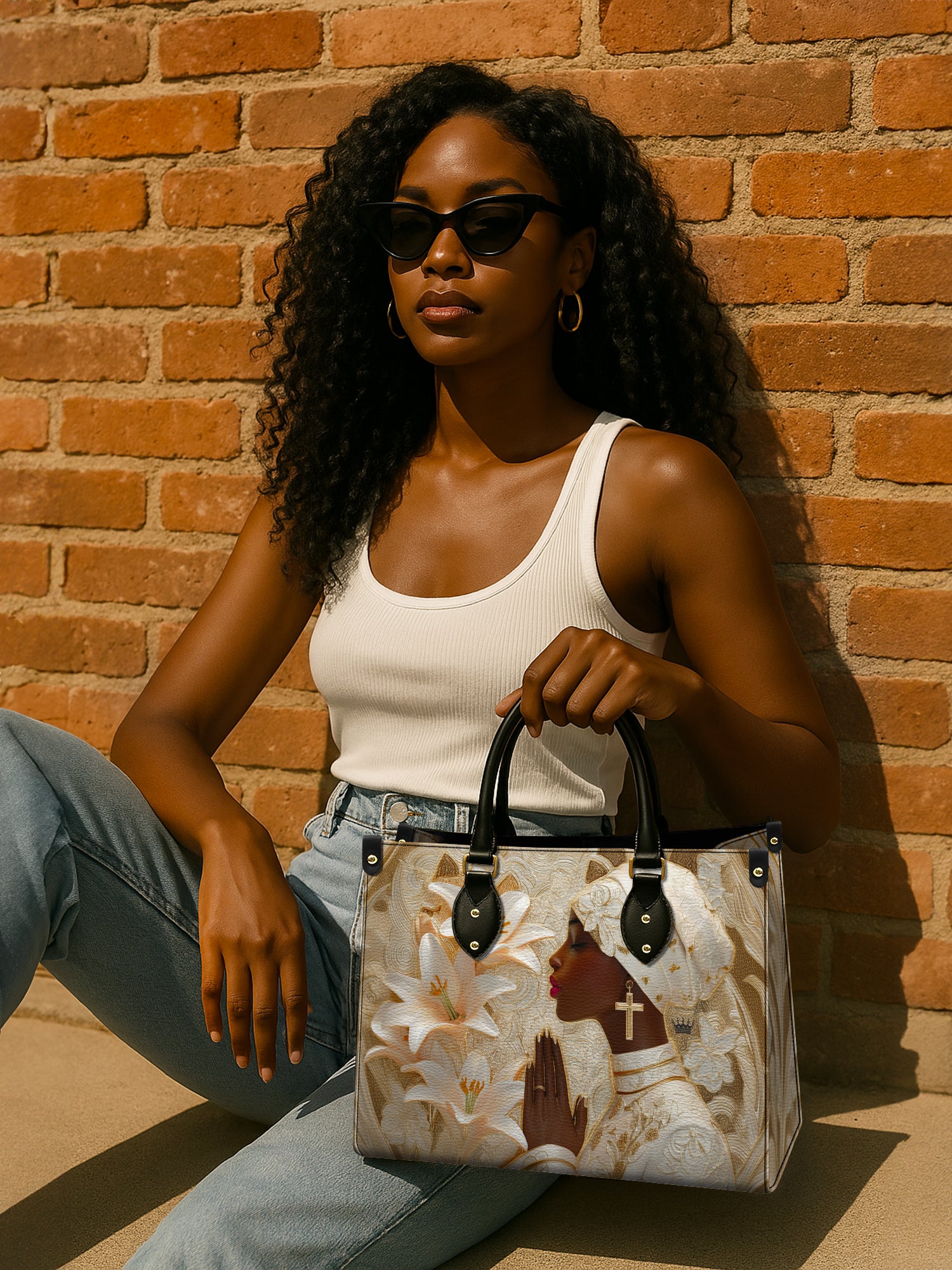 Divine Melanin Premium Leather Handbag QR0TD553