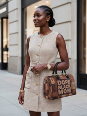 Dope Mama Leather Boston Bag QR0TD659