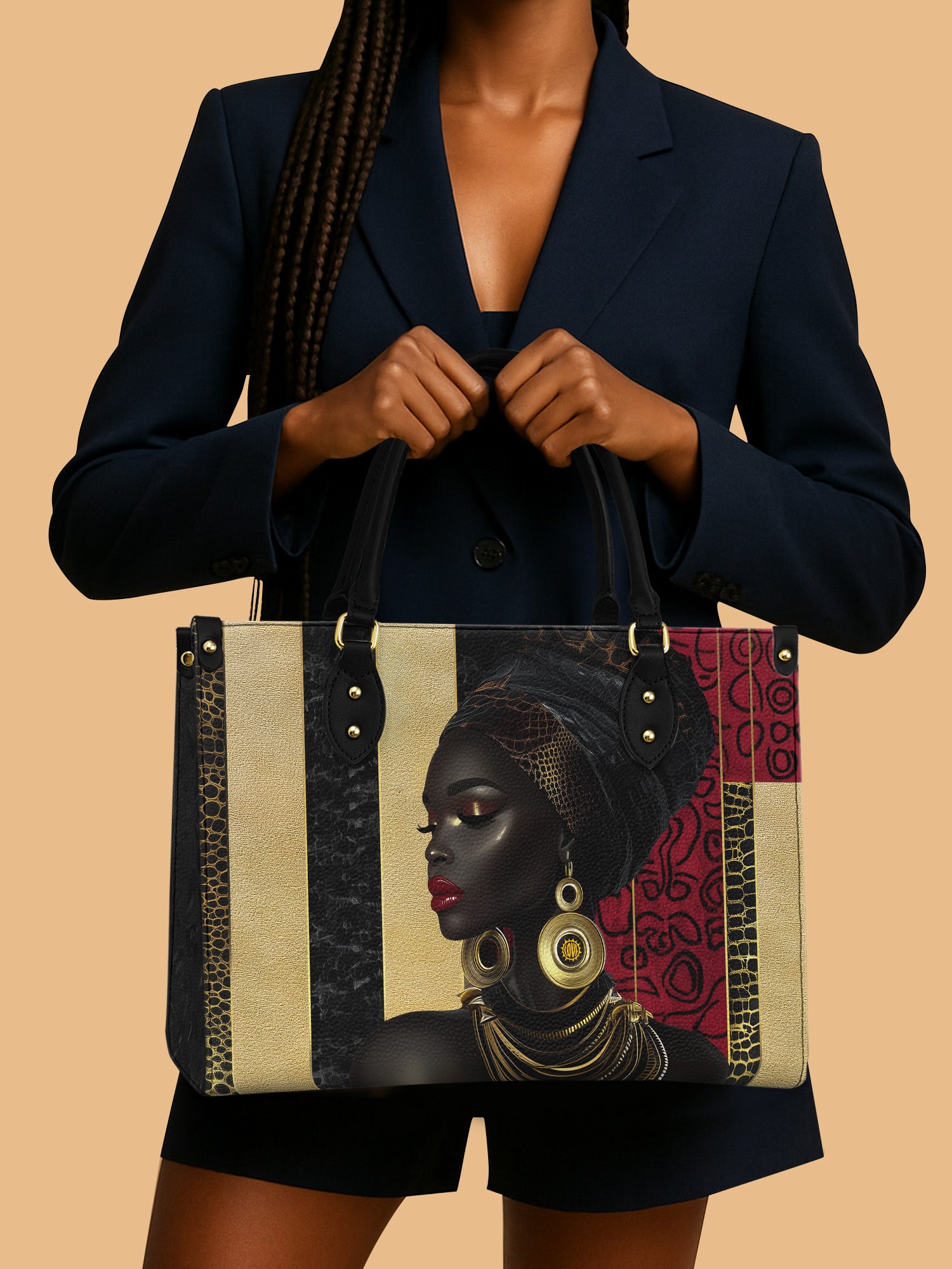 Gilded Silence Premium Leather Handbag QR0XD763