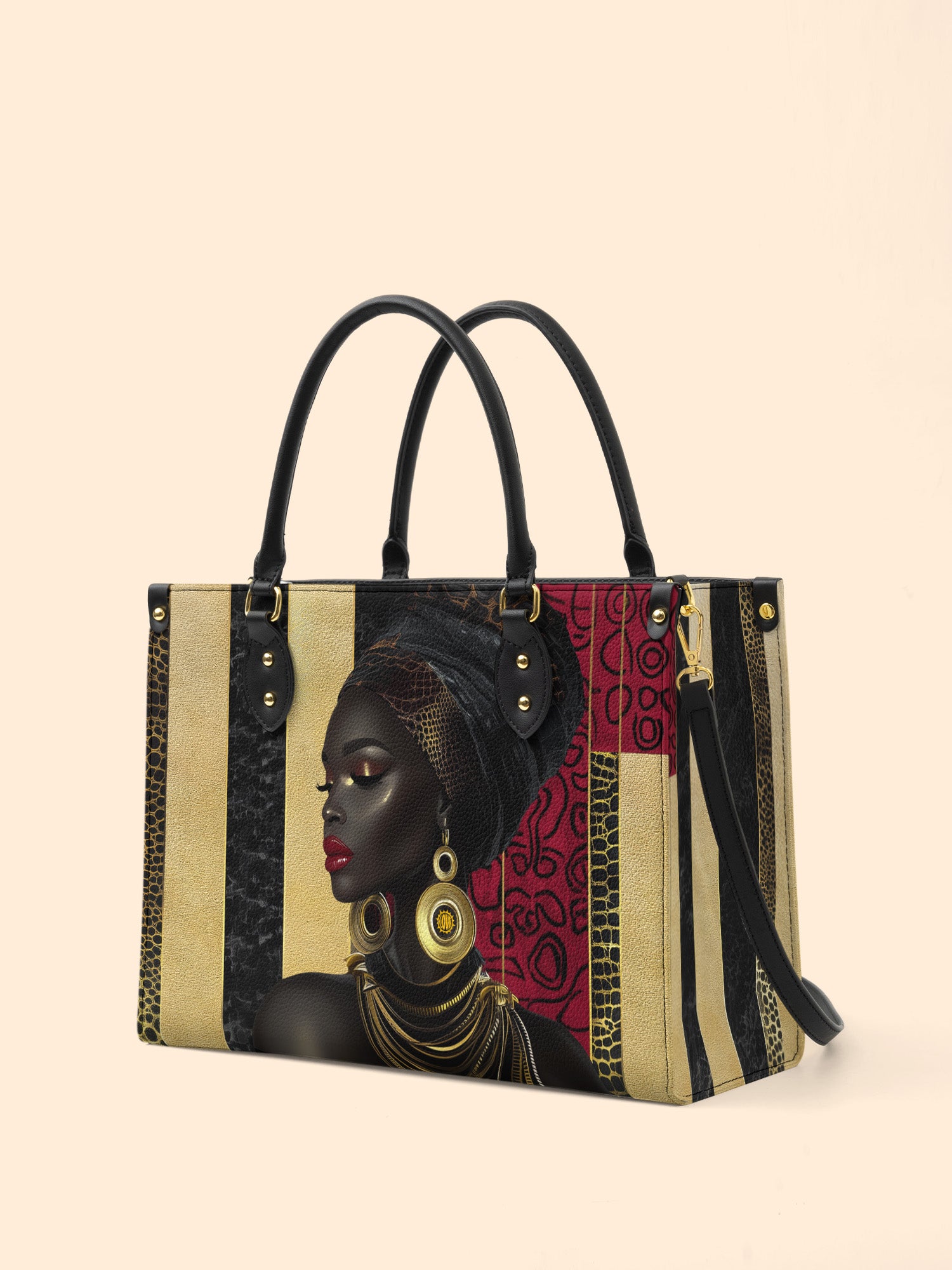 Gilded Silence Premium Leather Handbag QR0XD763