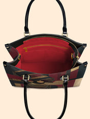 Regal Geometry Premium Leather Handbag QR0XD764