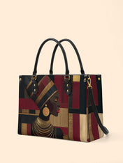 Regal Geometry Premium Leather Handbag QR0XD764
