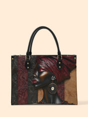 Crimson Sovereign Premium Leather Handbag QR0XD924