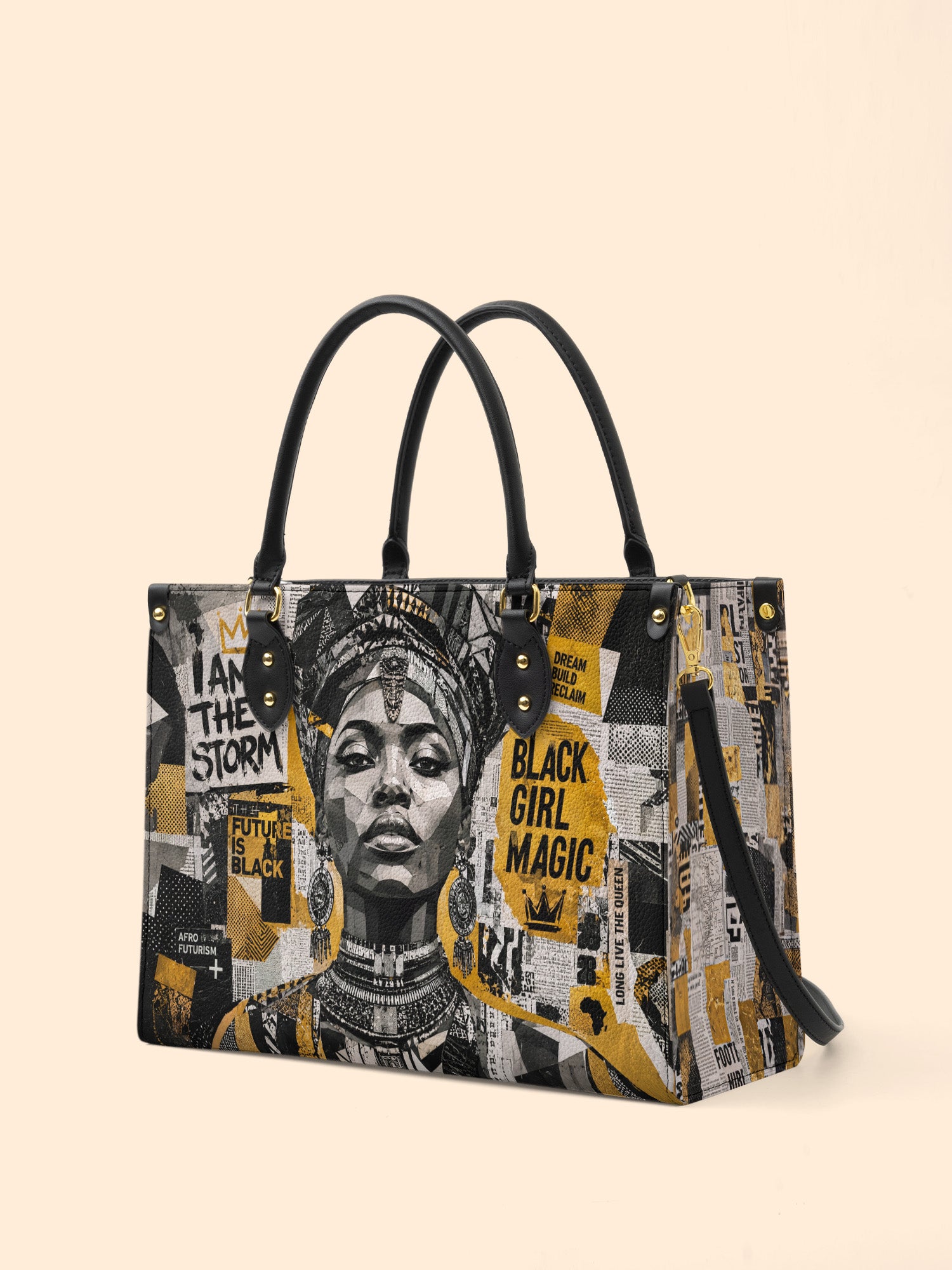 Golden Era Pulse Premium Leather Handbag QR0HH210