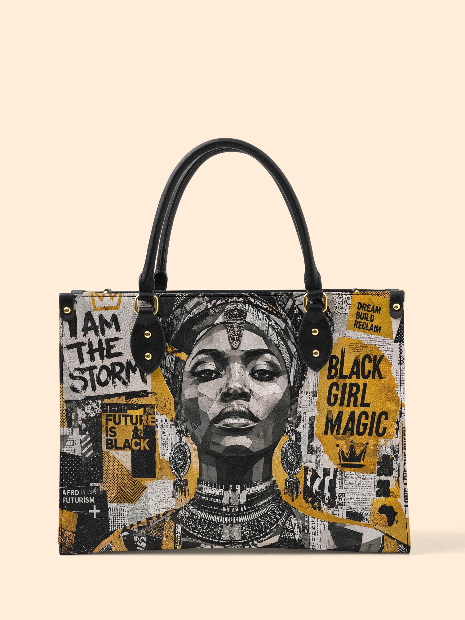 Golden Era Pulse Premium Leather Handbag QR0HH210