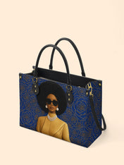 Legacy In Blue Premium Leather Handbag QR0TV284