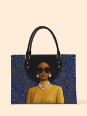 Legacy In Blue Premium Leather Handbag QR0TV284