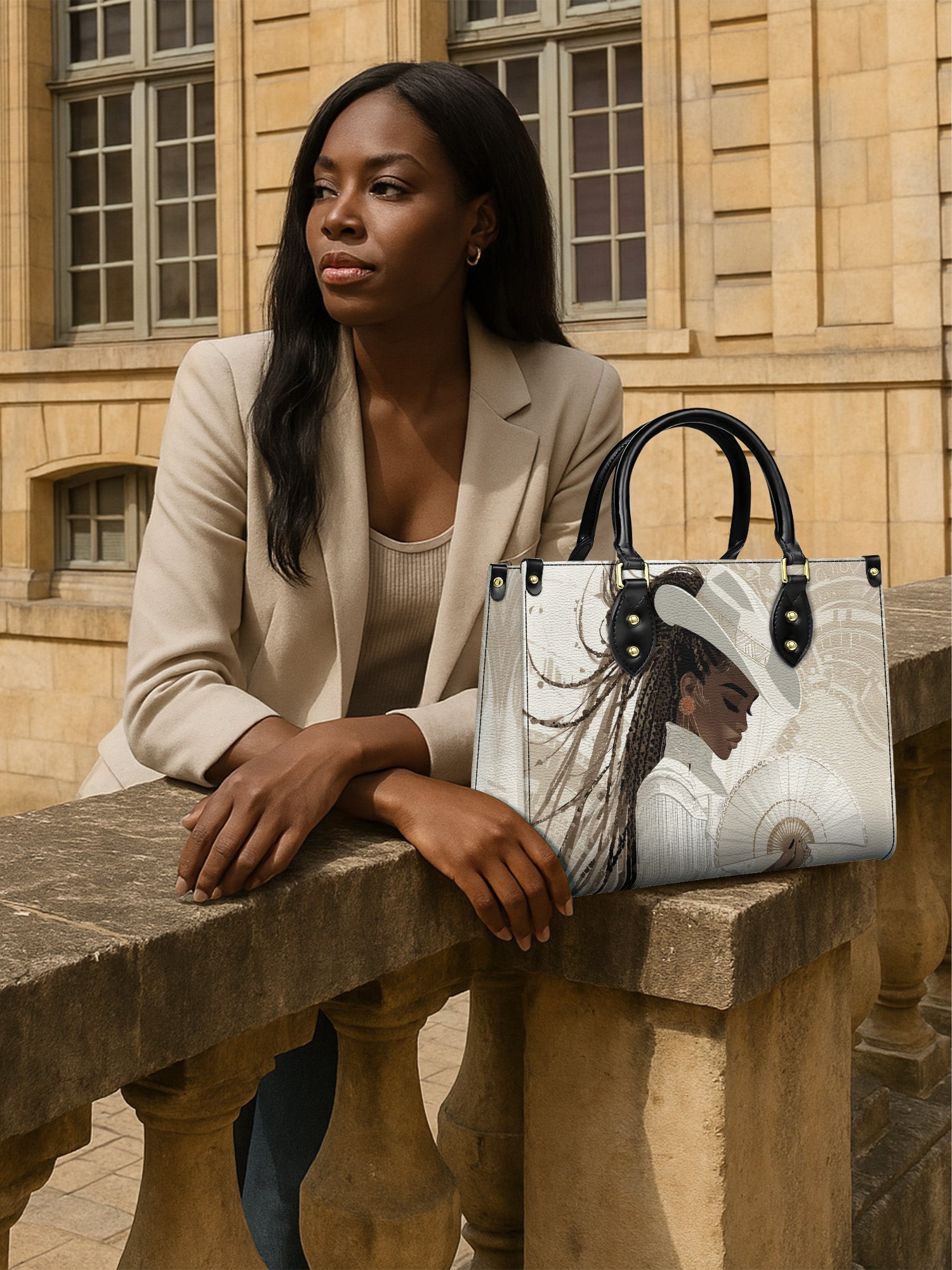 Buffalo Moon Premium Leather Handbag QR0TD485