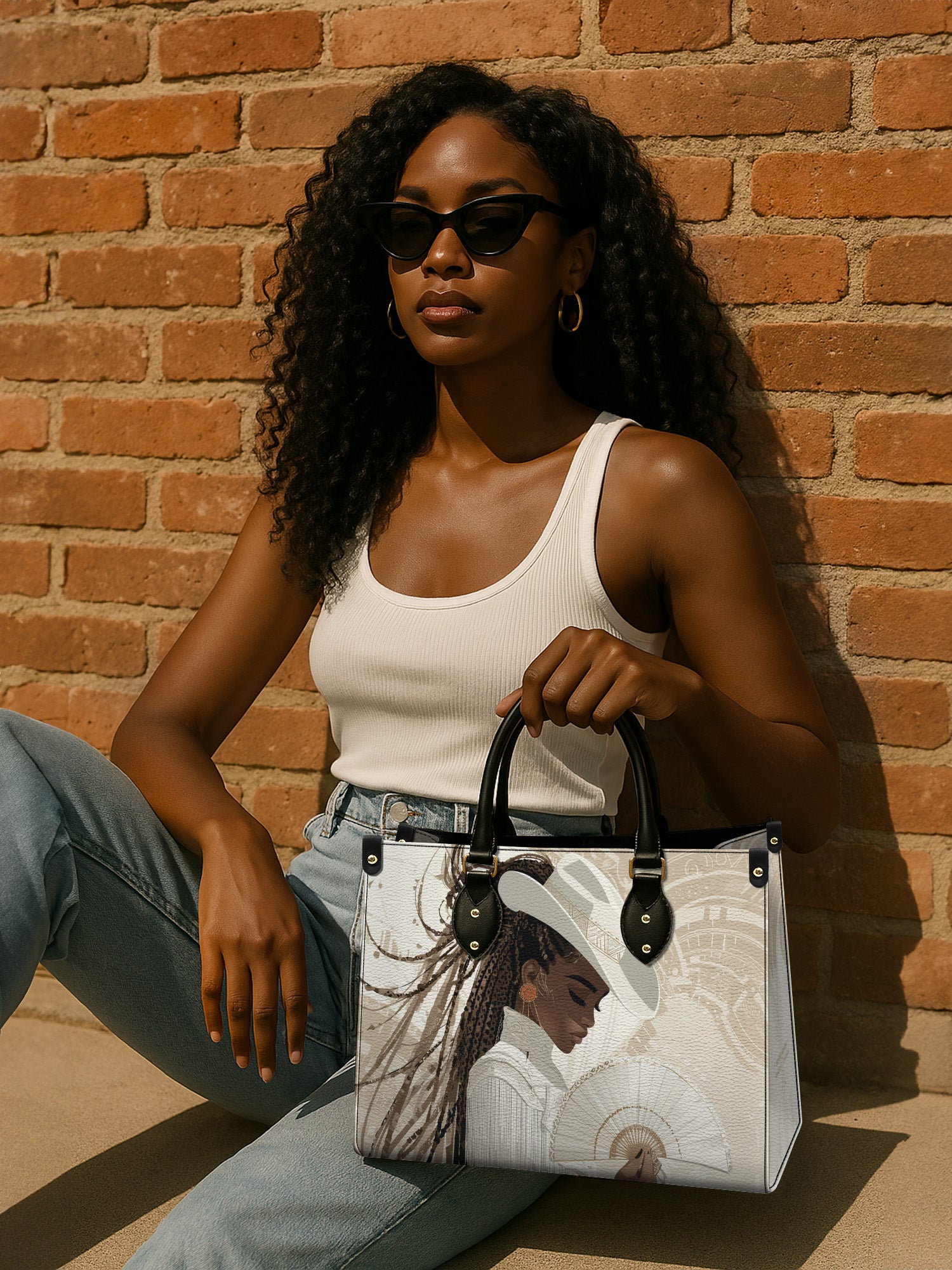 Buffalo Moon Premium Leather Handbag QR0TD485