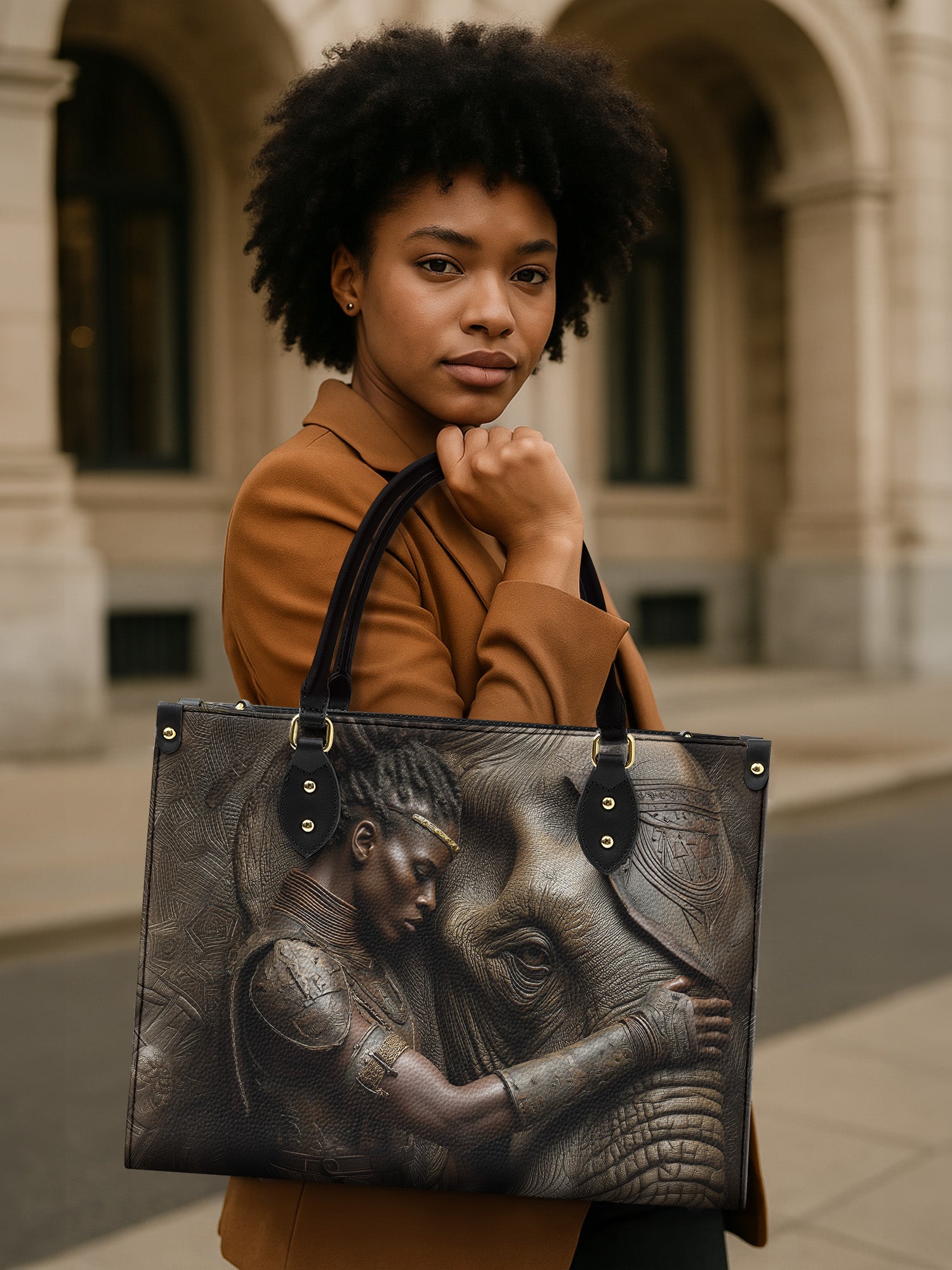 Primal Grace Premium Leather Handbag QR0HH184