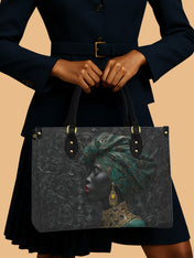 Emerald Grace Premium Leather Handbag QR0XD744