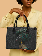 Emerald Grace Premium Leather Handbag QR0XD744