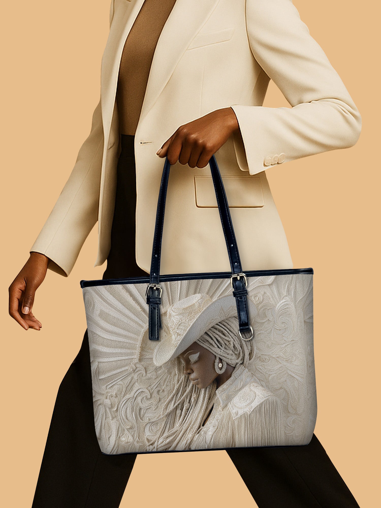 Saddle Queen Leather Bucket Bag QR0TD443