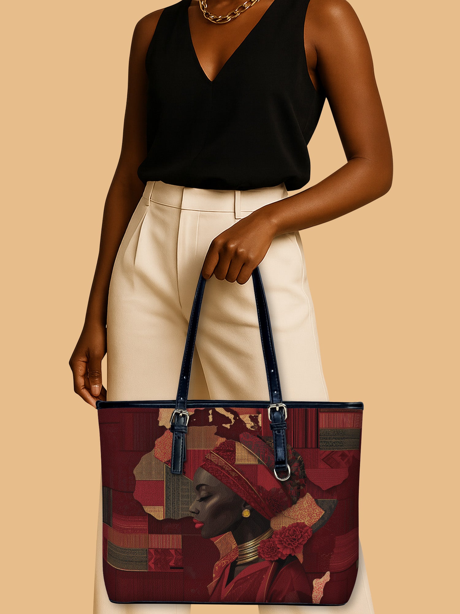 Amber Continent Leather Bucket Bag QR0XD784