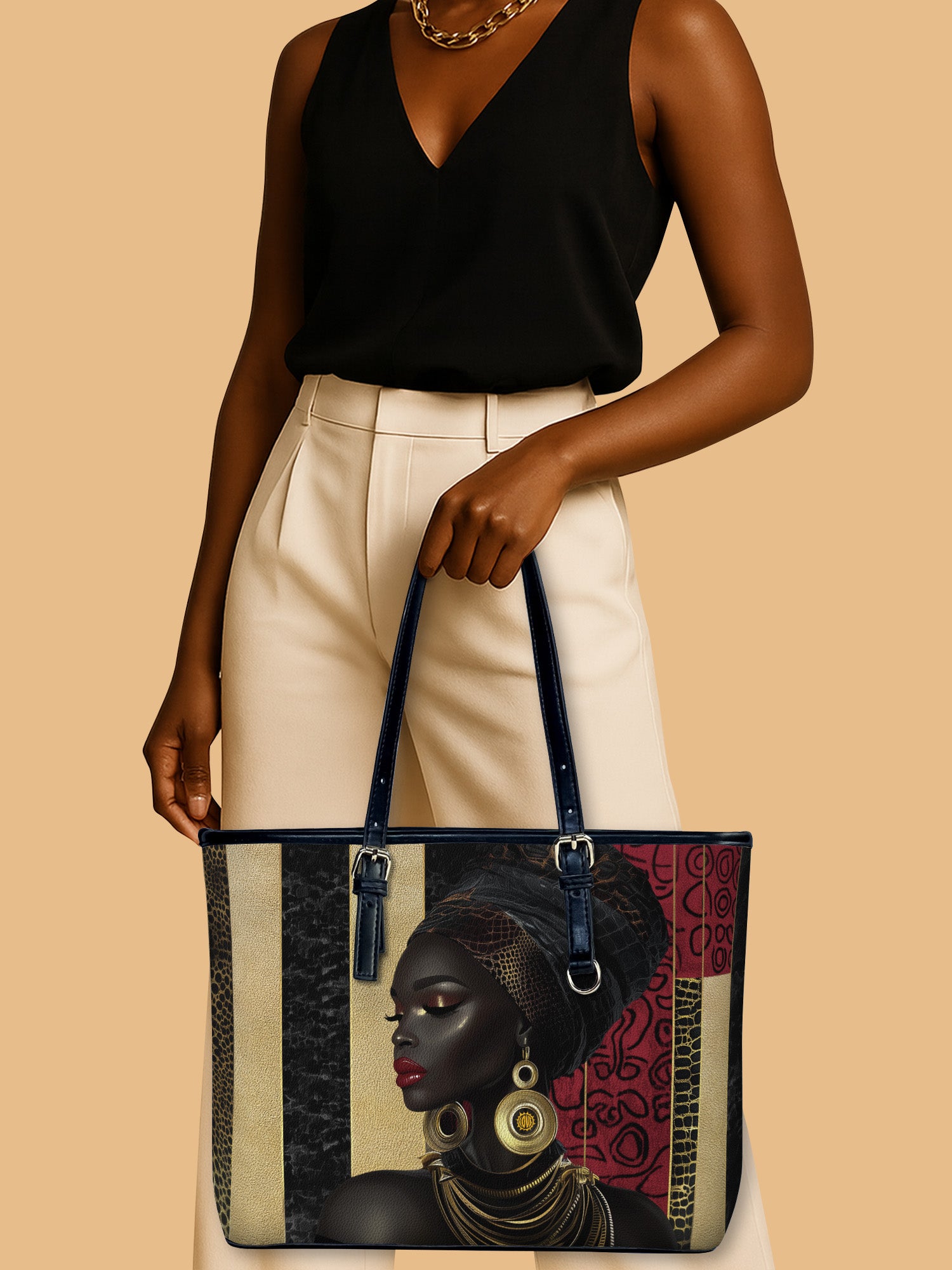 Gilded Silence Leather Bucket Bag QR0XD782