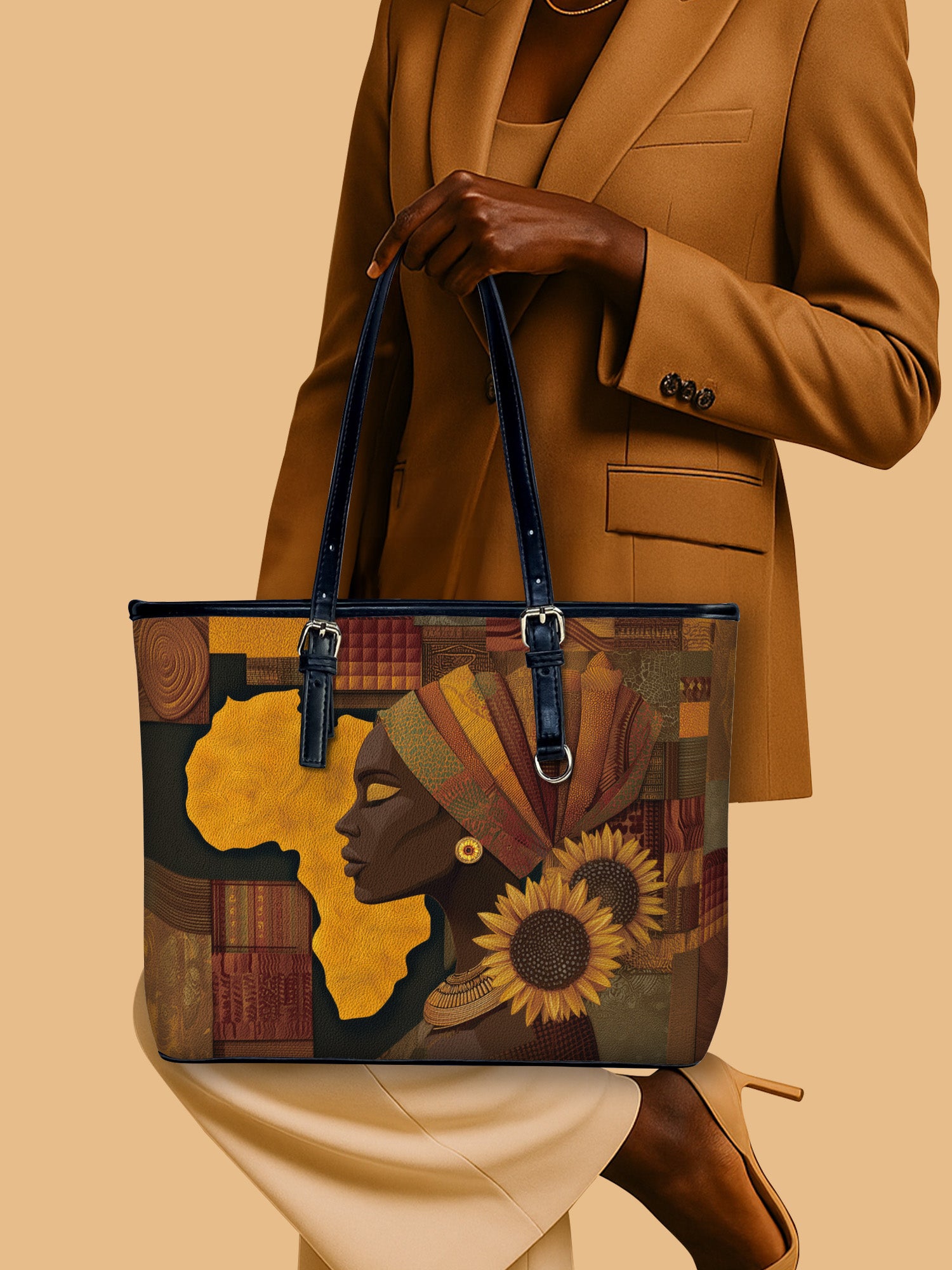 Golden Continent Leather Bucket Bag QR0XD786