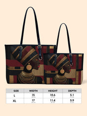 Regal Geometry Leather Bucket Bag QR0XD783