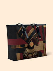 Regal Geometry Leather Bucket Bag QR0XD783