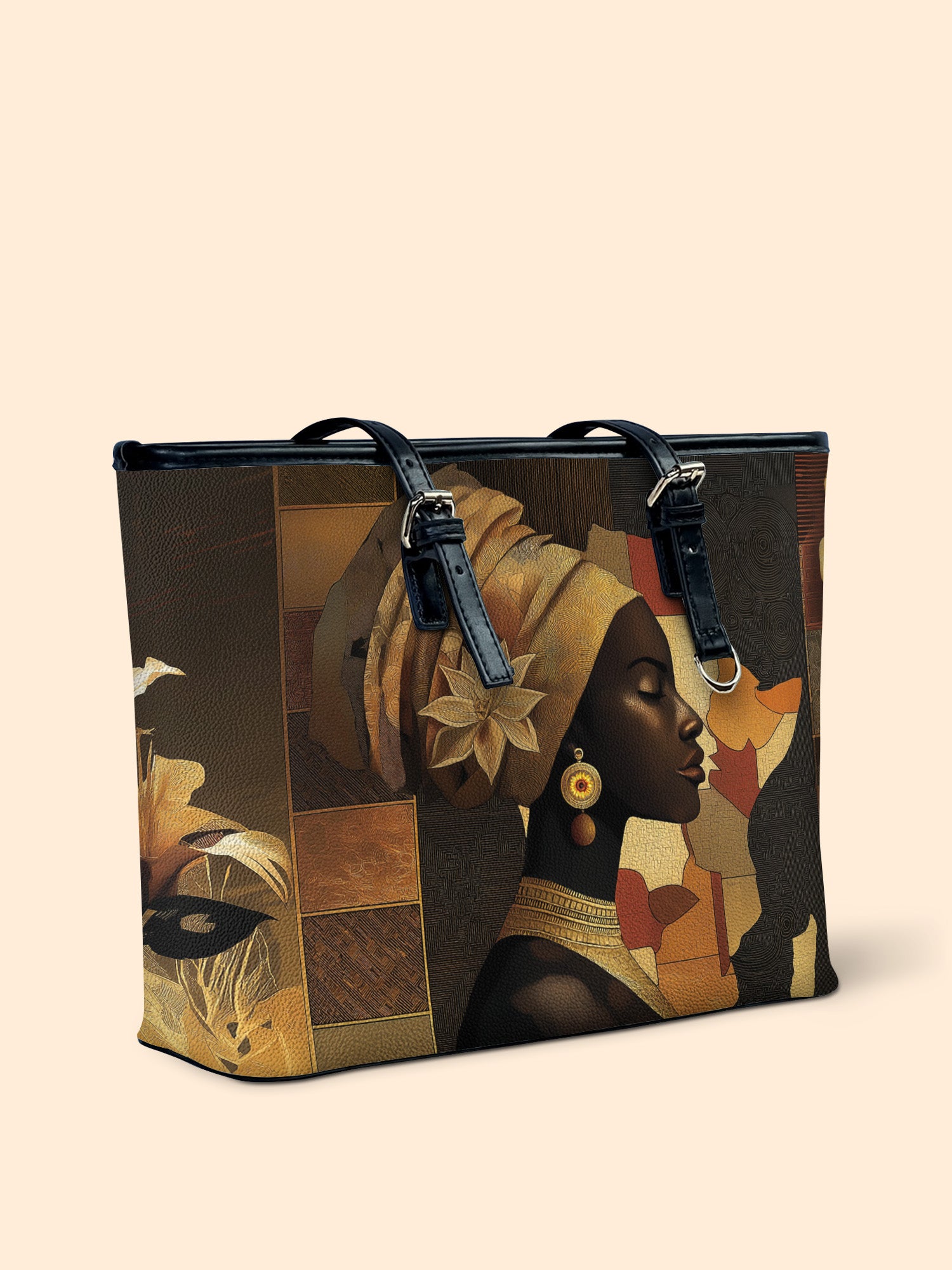 Scarlet Continent Leather Bucket Bag QR0XD785