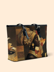 Scarlet Continent Leather Bucket Bag QR0XD785