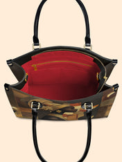 Scarlet Continent Premium Leather Handbag QR0XD766