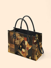 Scarlet Continent Premium Leather Handbag QR0XD766