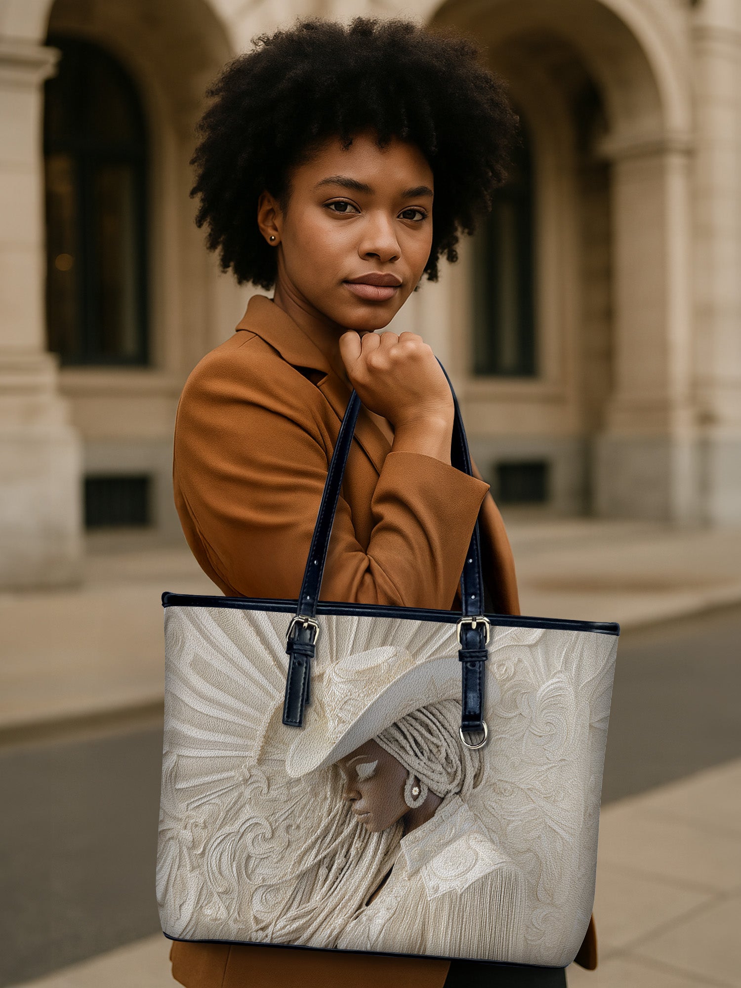 Saddle Queen Leather Bucket Bag QR0TD443