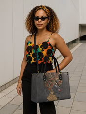 Golden Panthera Premium Leather Handbag QR0XD742