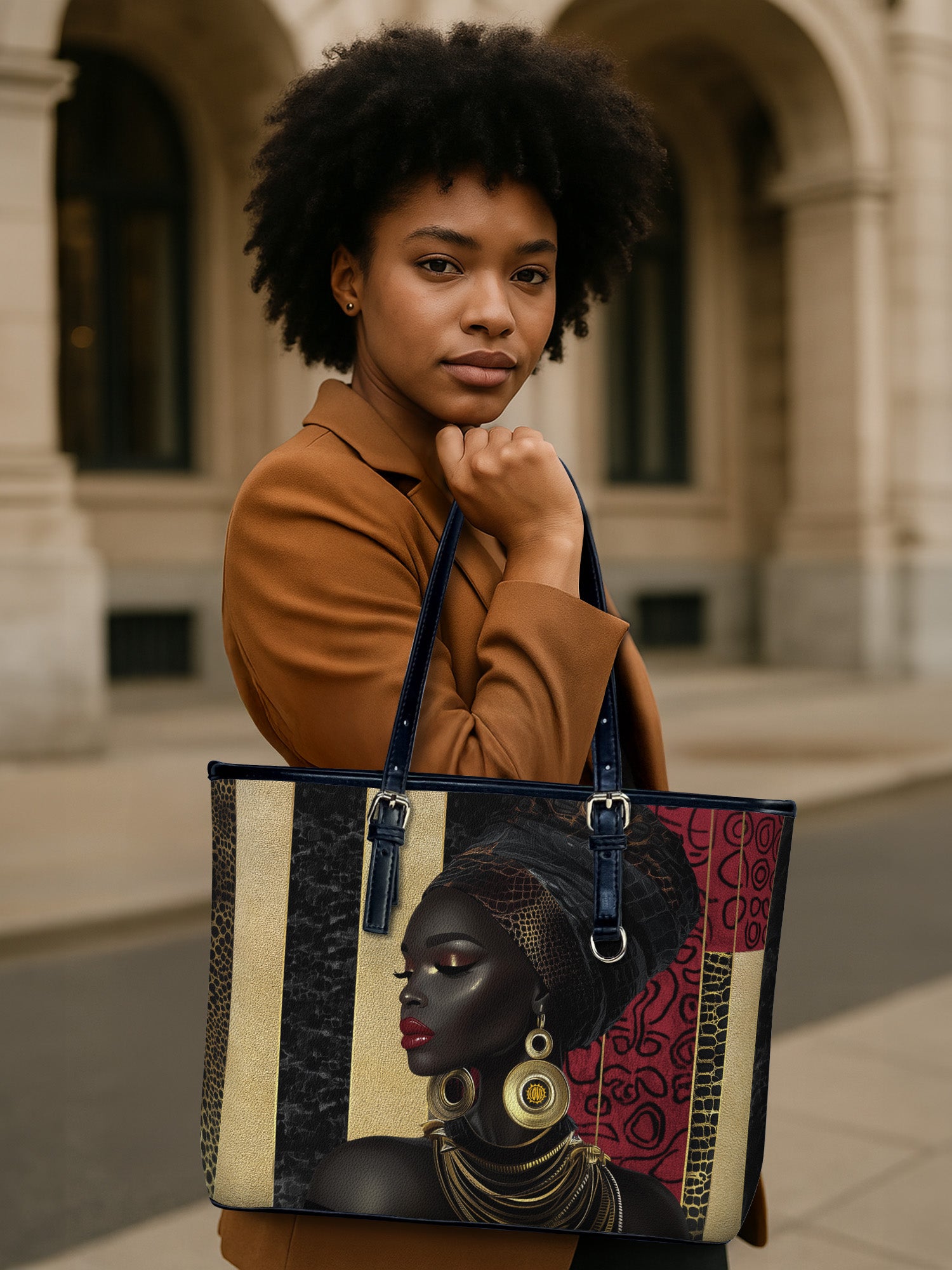 Gilded Silence Leather Bucket Bag QR0XD782